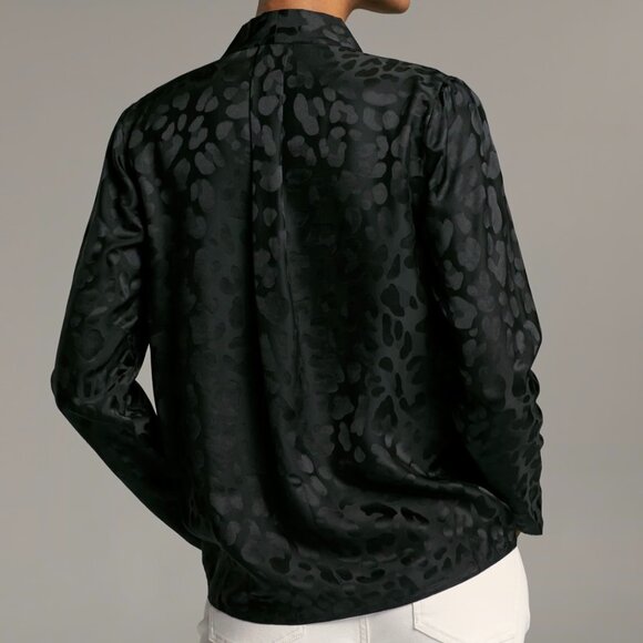 Aritzia Babaton Power Blouse in black Small - Picture 4 of 11